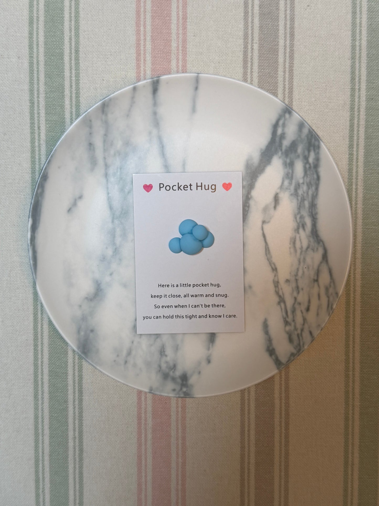 Taphug - Pocket Hug Cute Cloud pocket hug card and keepsake token view 7