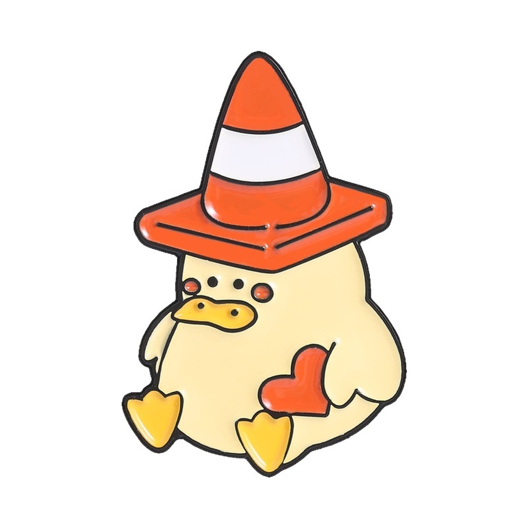 Pinori - Playful Duck Character Enamel Pin