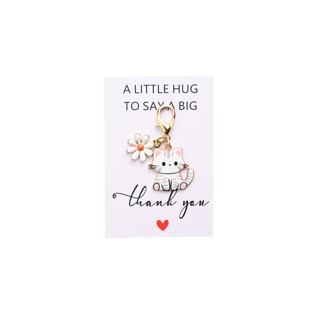 Taphug - Pocket Hug Daisy Cat Charm Keychain