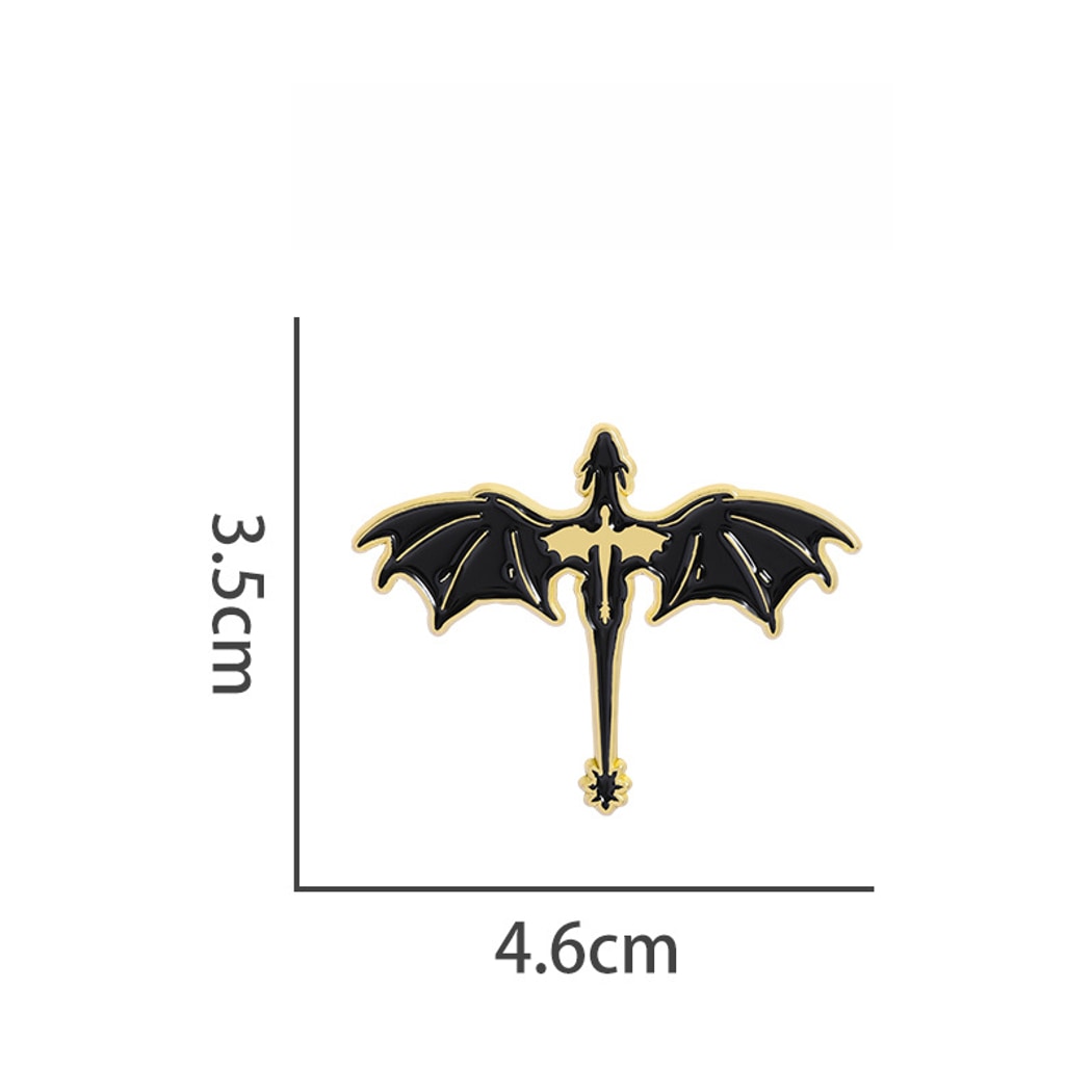 Pinori - Halloween Dark Style Dragon Silhouette Pin