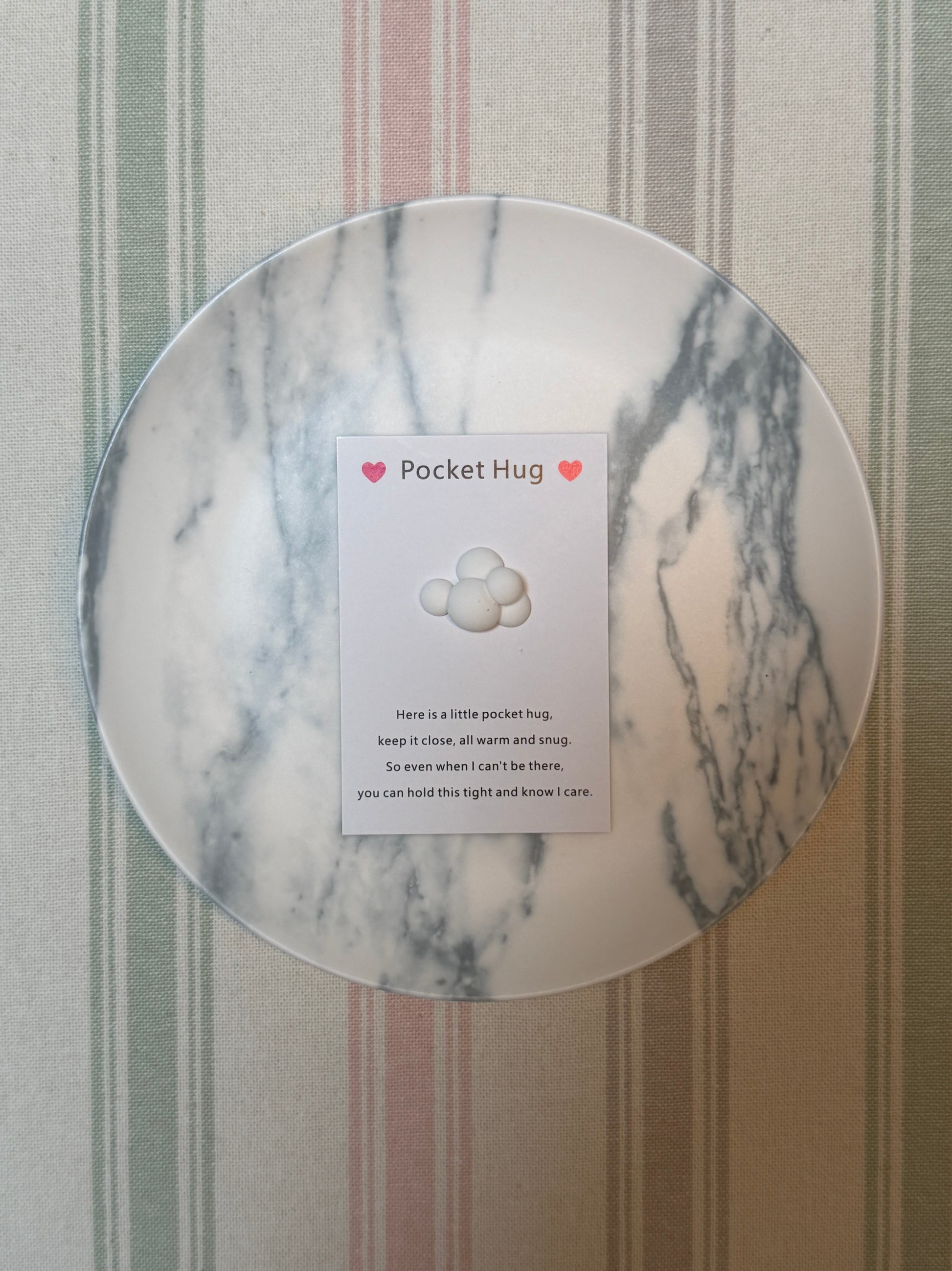 Taphug - Pocket Hug Cute Cloud pocket hug card and keepsake token view 6