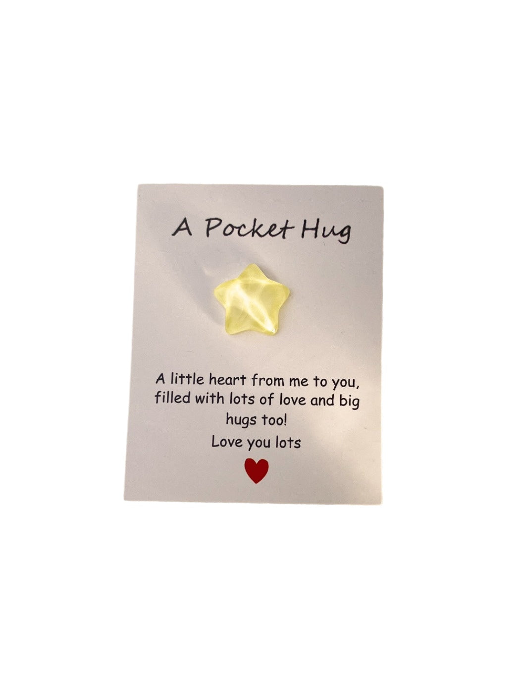 Taphug - Pocket Hug Transparent Cracked Star