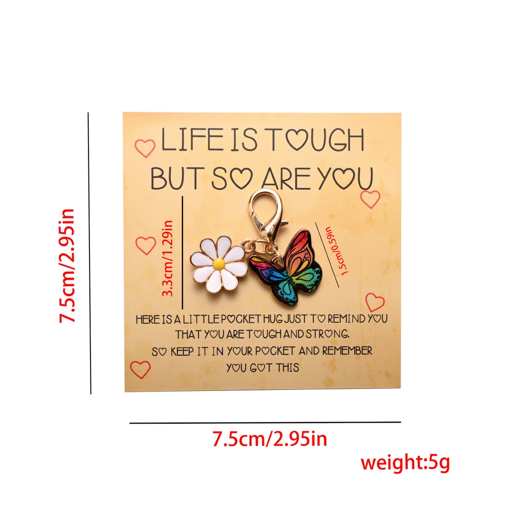 Taphug - Pocket Hug Colorful Butterfly Keychain