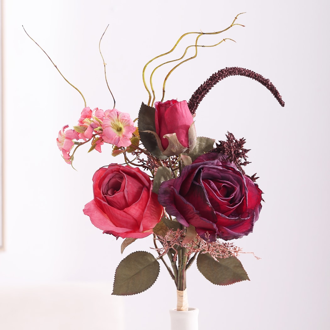Roselle - Romantic Rose and Camellia Artificial Bouquet