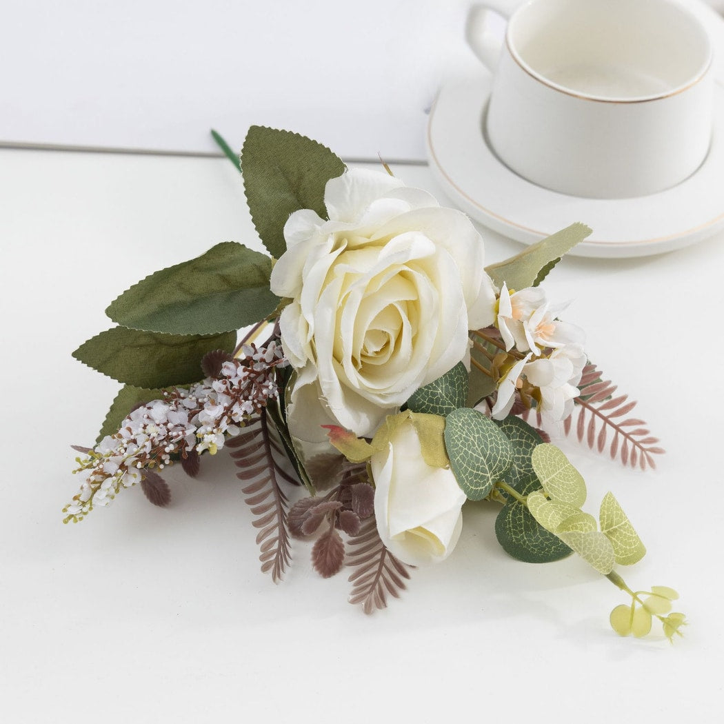 Roselle - Antique Layered Rose Artificial Flowers
