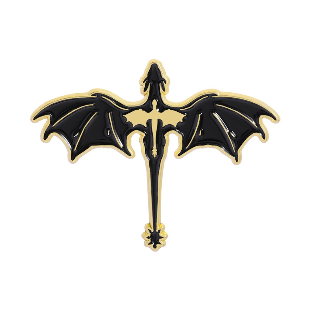 Pinori - Halloween Dark Style Dragon Silhouette Pin