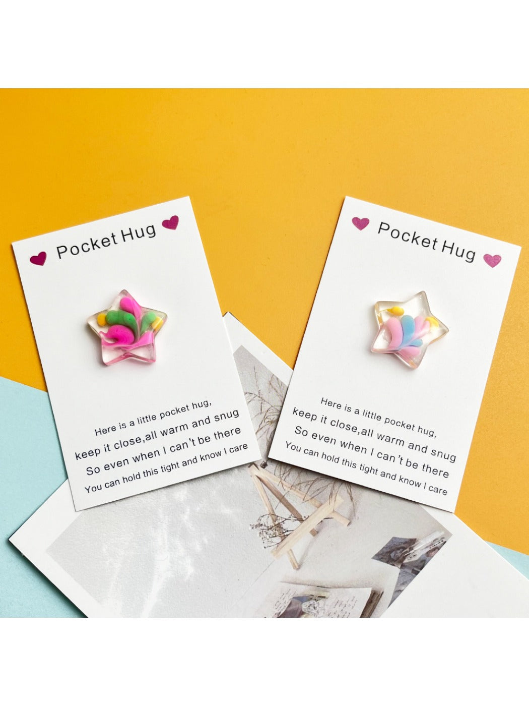 Taphug - Pocket Hug Colorful Resin Star