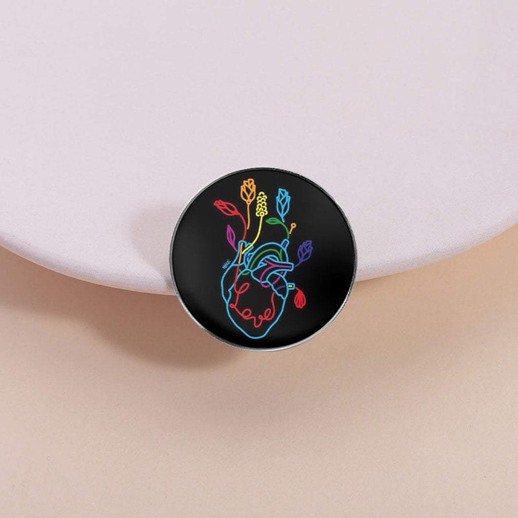 Pinori - Art Round Decorative Lapel Pin