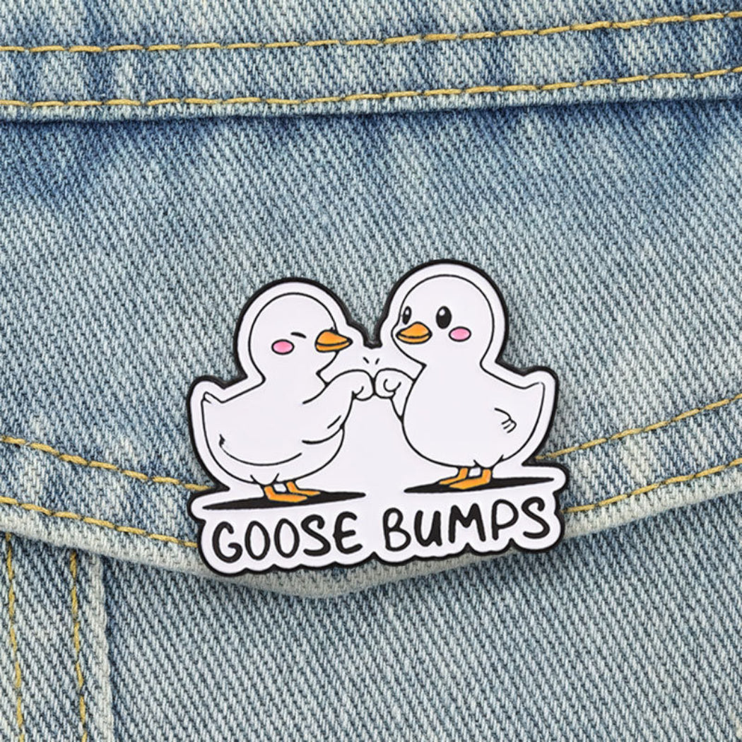 Pinori Goose Bumps Enamel Pin