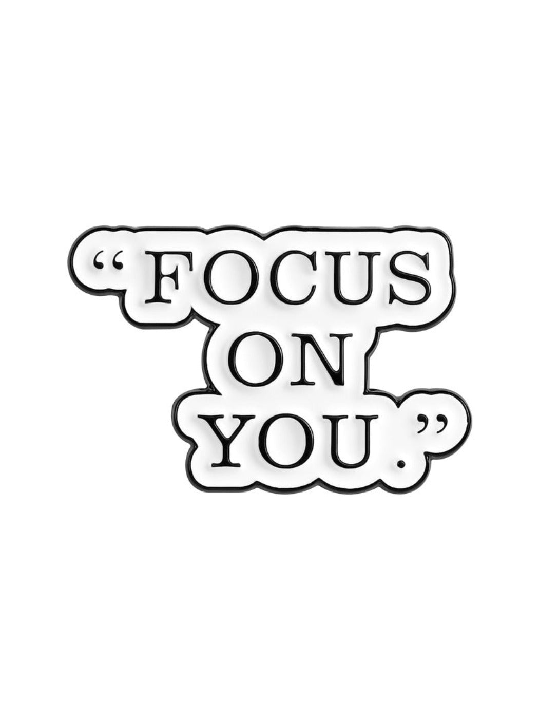 Pinori - Fun Motivational Phrase Brooch