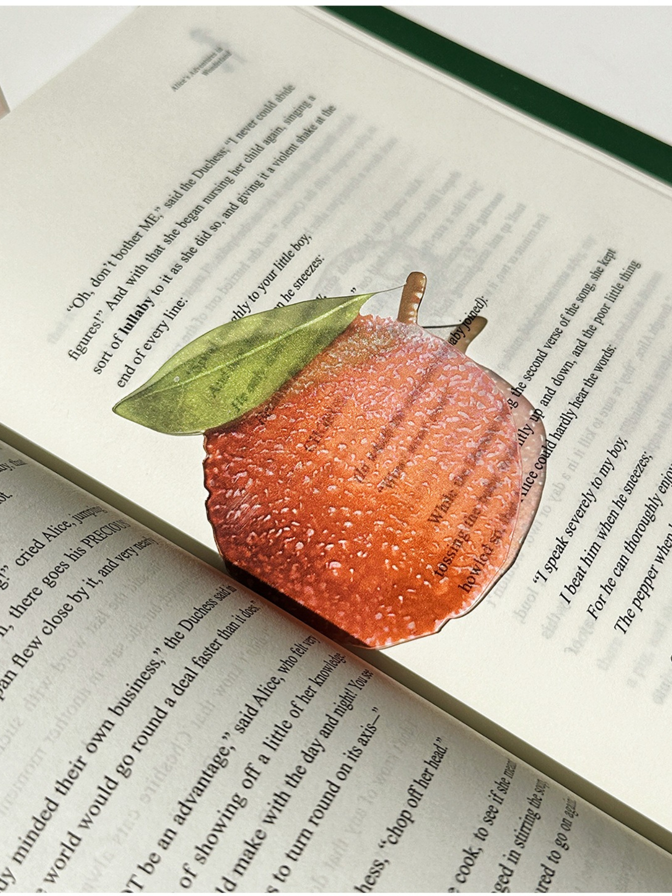Markii - Stylish Raspberry Fruit Design Acrylic Bookmark