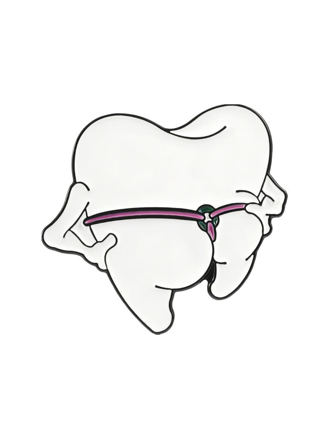 Pinori - Trendy White Teeth Brooch