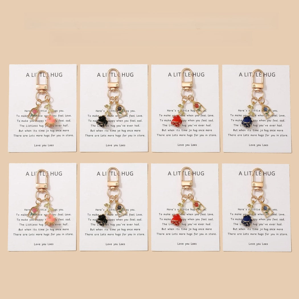 Taphug - Pocket Hug Rose Theme Keychain