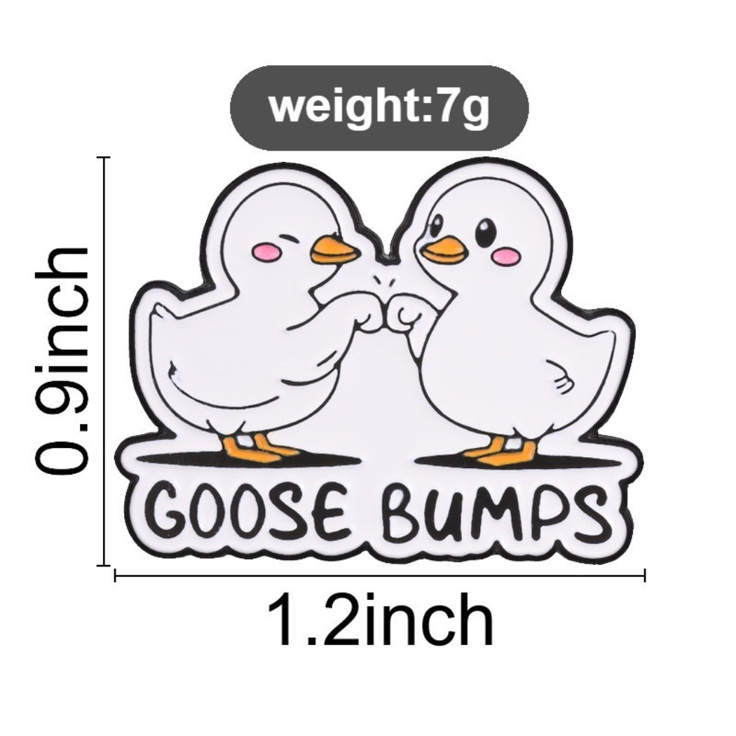 Pinori Goose Bumps Enamel Pin