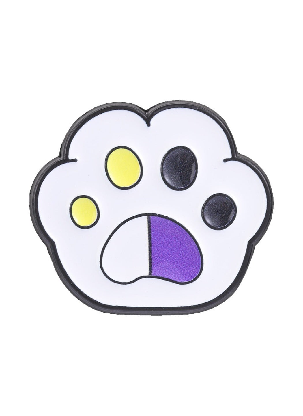Pinori - Cat Paw Brooch Badge, Cute Cartoon Colorful Paw Pin