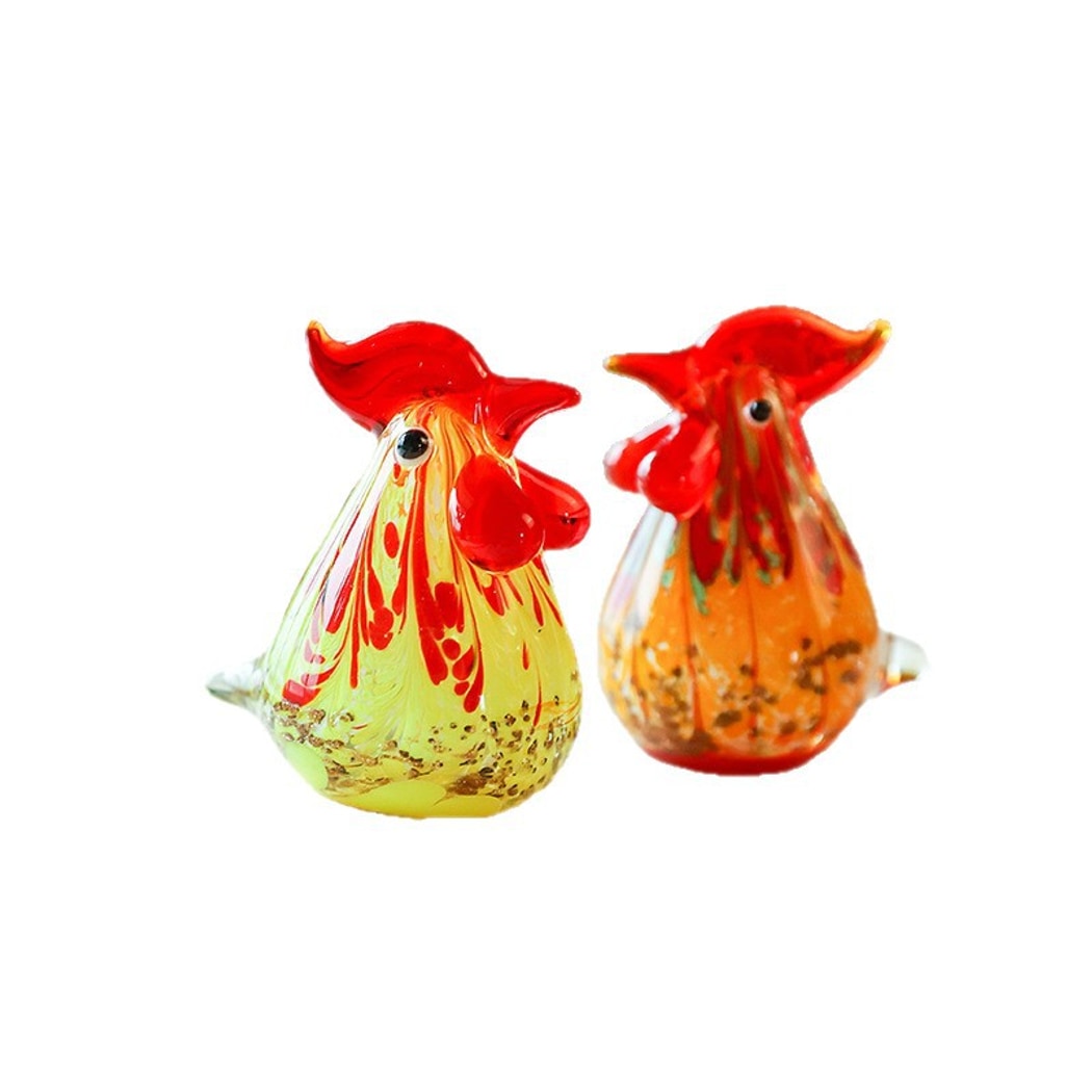 Glasira - Cute Animal Rooster Desk Ornament