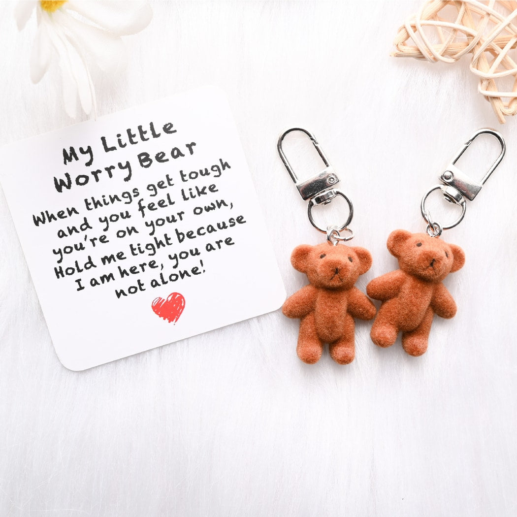 Taphug - Pocket Hug Brown Bear Keychain