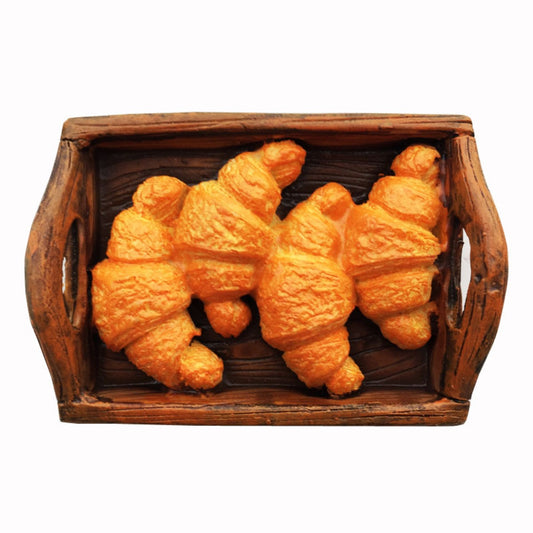 Rustic Croissant Kitchen Magnet