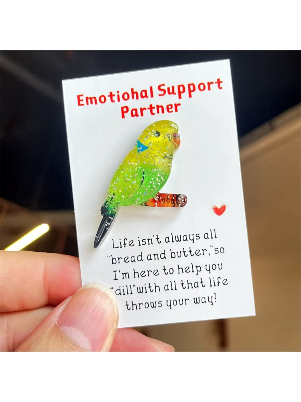 Taphug - Pocket Hug Cute Bird and Owl pocket hug card and keepsake token view 4