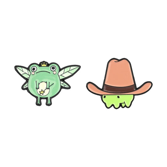 Pinori - Western Hat Frog Character Accent Pin