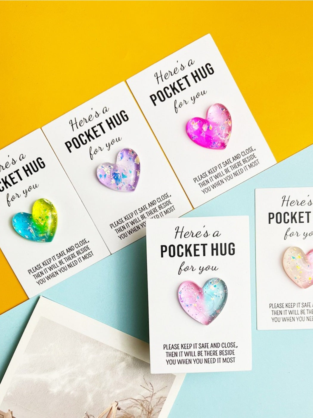 Taphug - Pocket Hug Glitter Gradient Heart