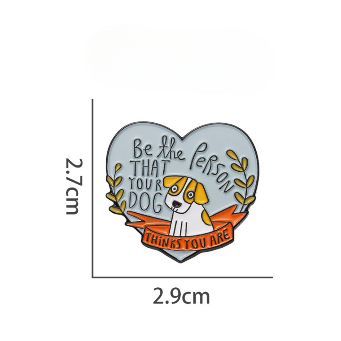 Dog Lover’s Heart Enamel Pin