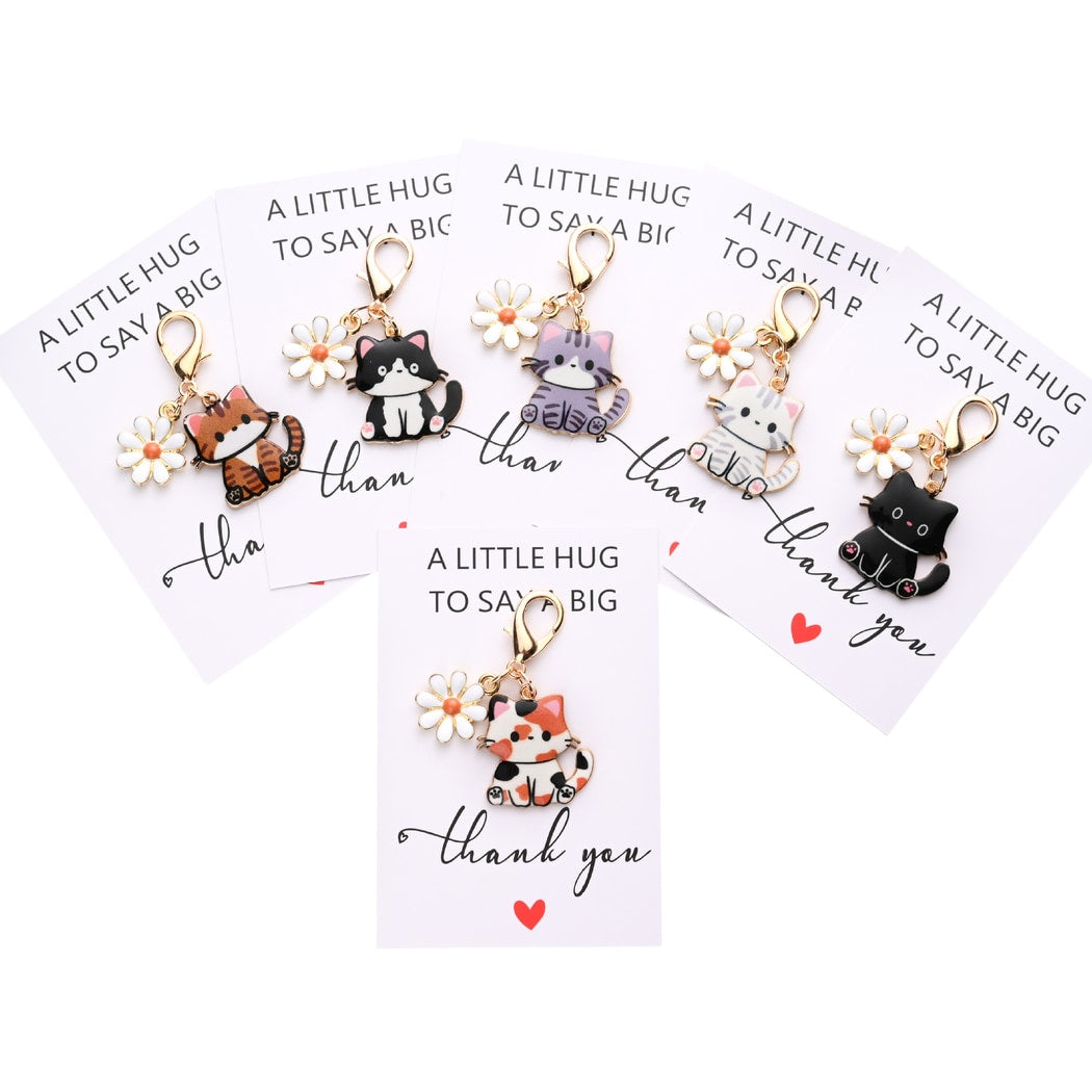 Taphug - Pocket Hug Daisy Cat Charm Keychain