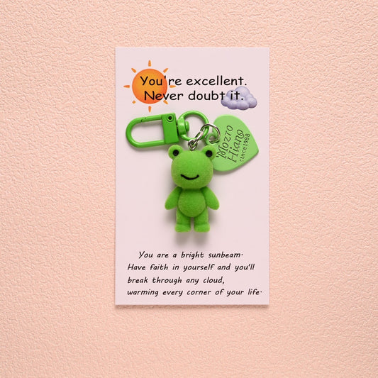 Taphug - Pocket Hug Cartoon Frog Charm Keychain