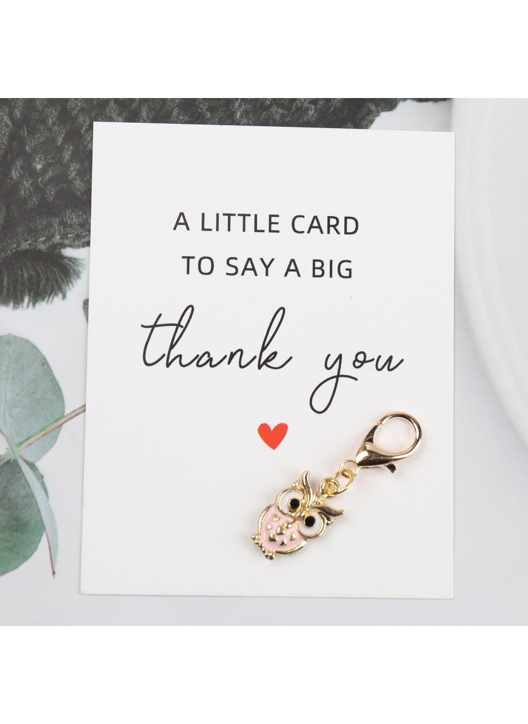 Taphug  - Alloy Pocket Hug Card Owl Keychain