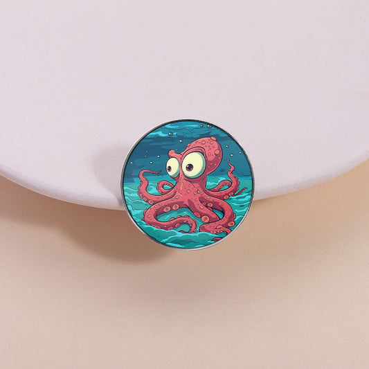 Pinori - Simple Style Octopus Graphic Pin