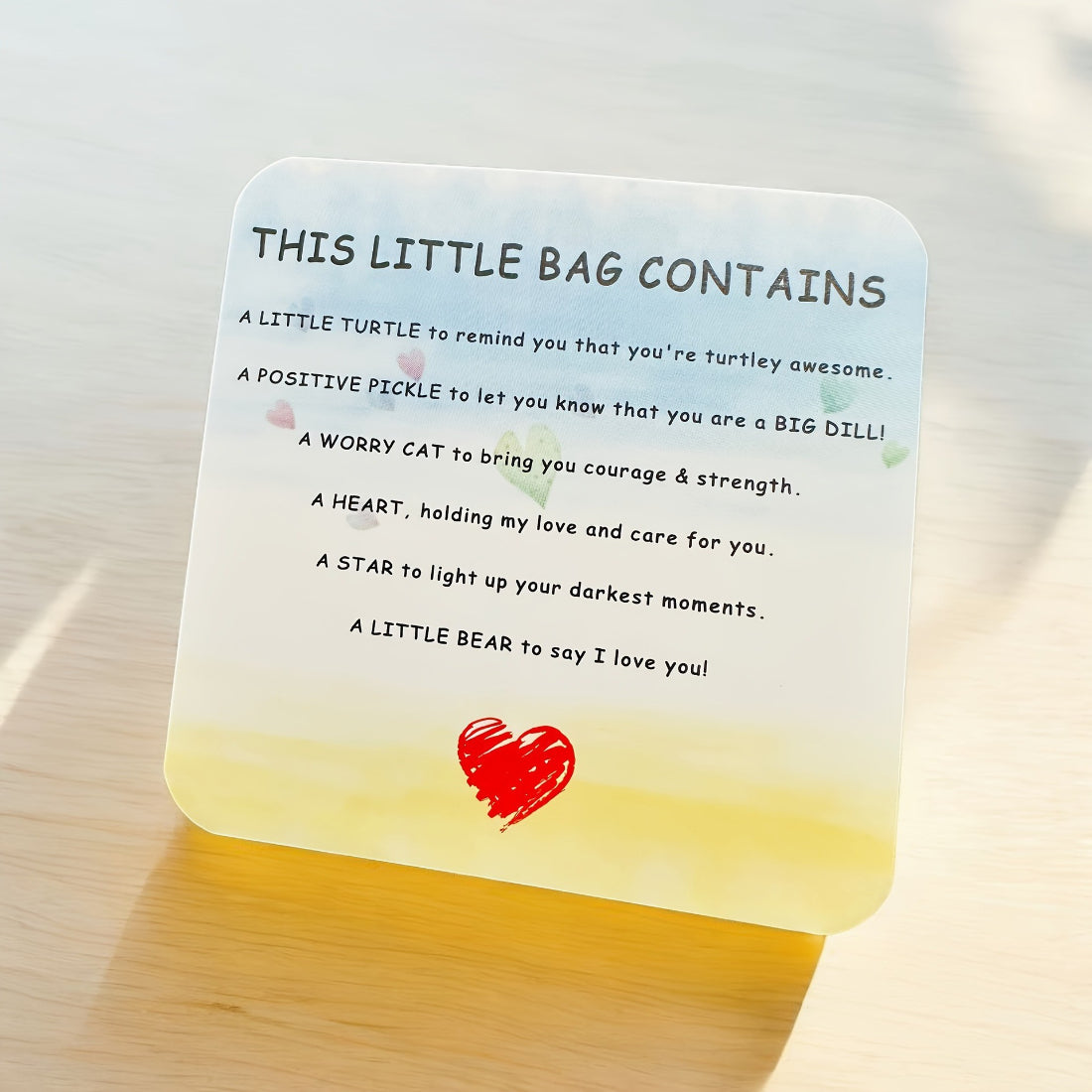 Taphug Friendship Pocket Hug small bag with a smiling character illustration