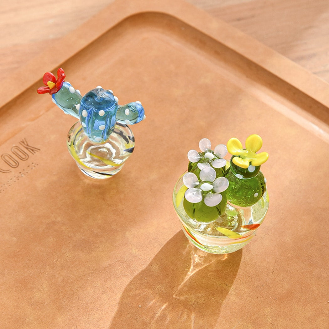 Glasira - Colorful Cute Cactus Bonsai Tabletop Ornament