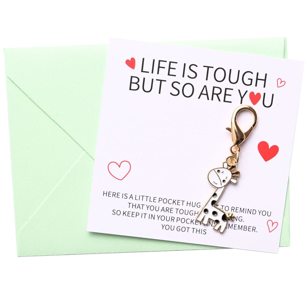 Taphug - Cute Pocket Hug Giraffe Keychain