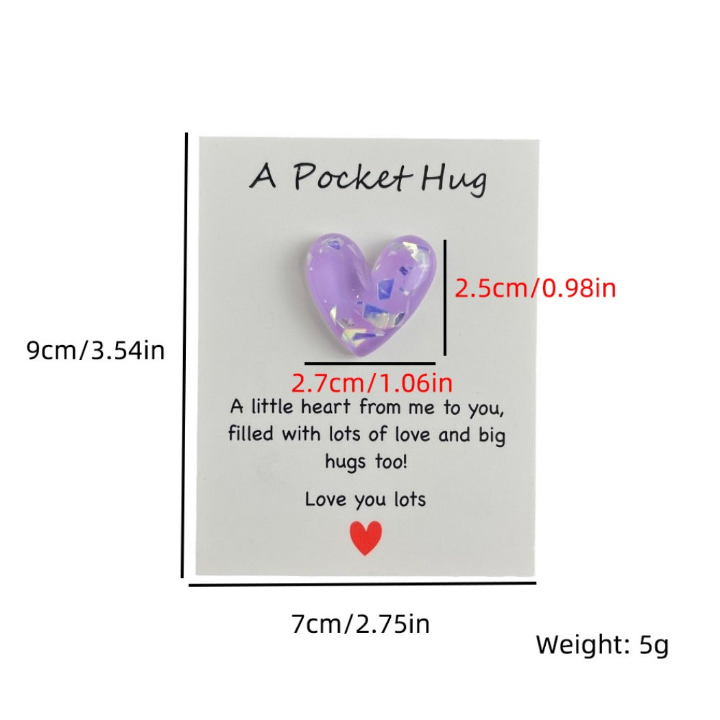 Pocket Hug Confetti Heart – Your Sparkle of Joy & Comfort