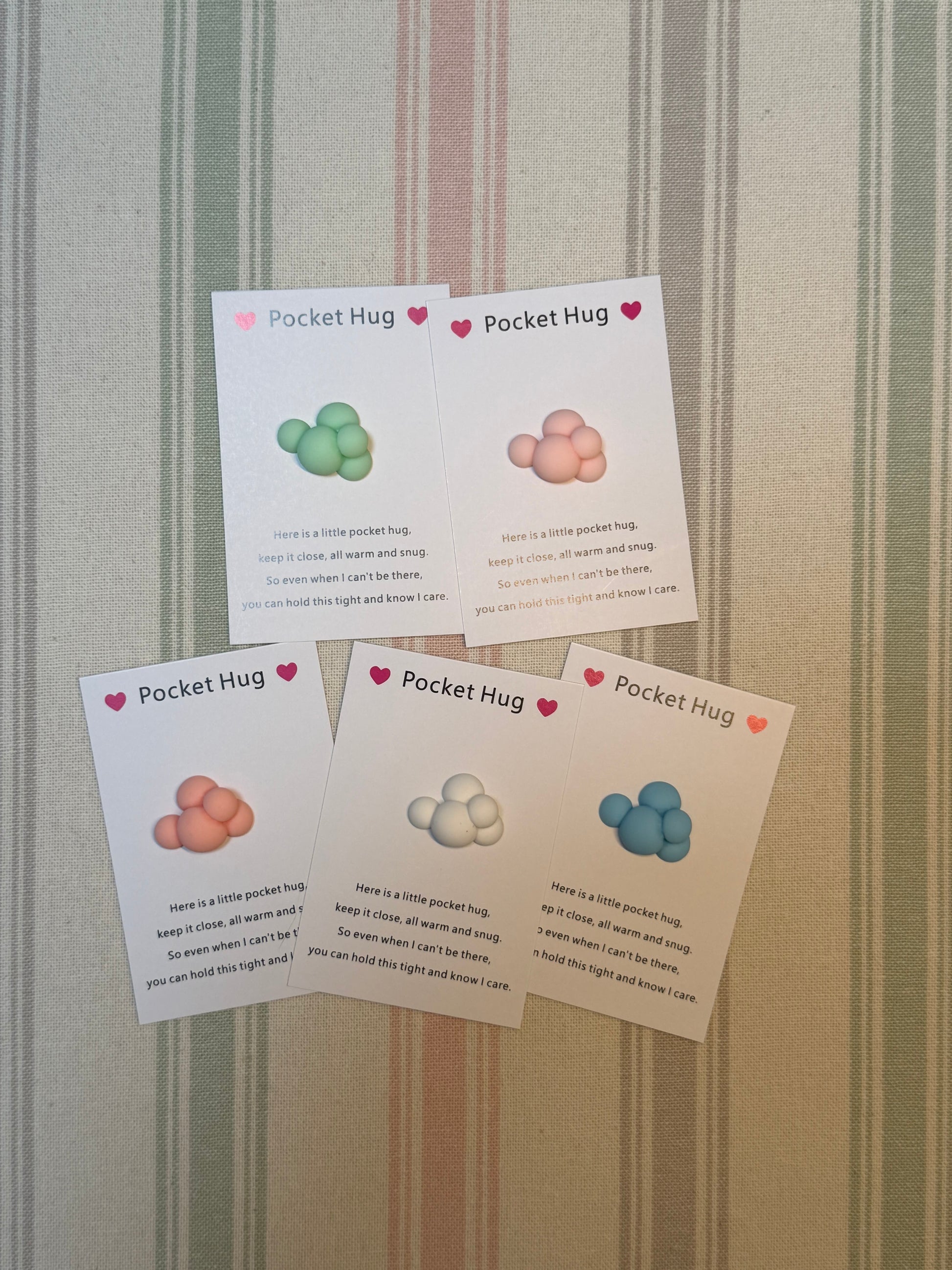 Taphug - Pocket Hug Cute Cloud pocket hug card and keepsake token