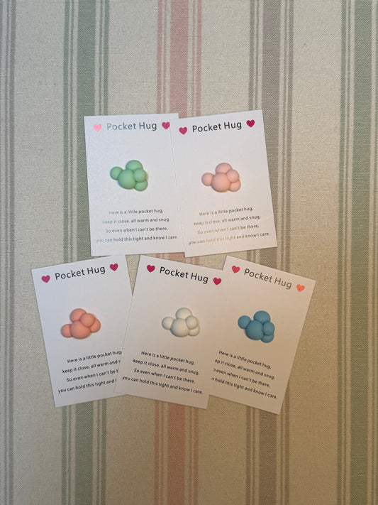 Taphug - Pocket Hug Cute Cloud pocket hug card and keepsake token