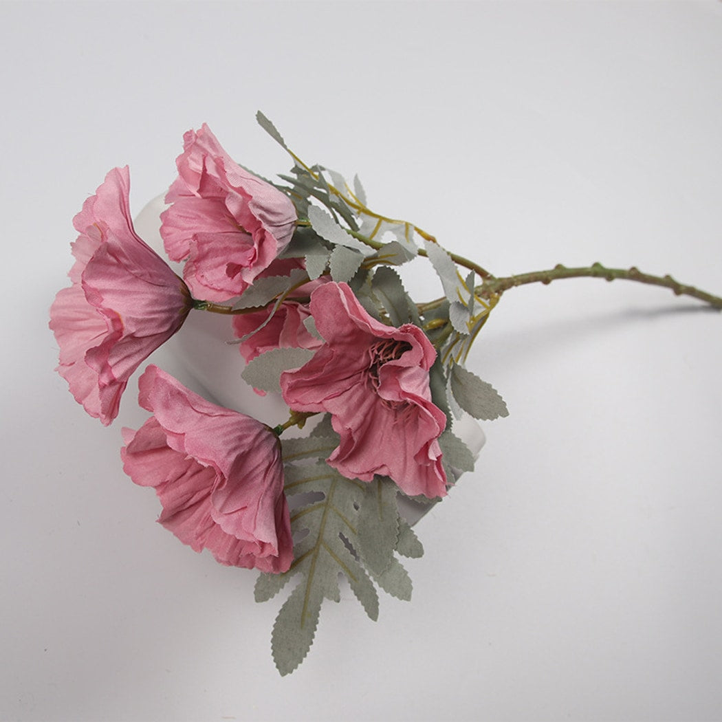 Roselle - Decorative Poppy Flower Artificial Bouquet