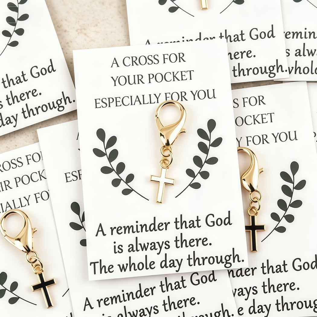 Taphug - Pocket Hug Decorative Cross Charm Token