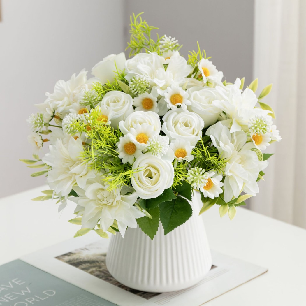 Roselle - Artificial Mixed Bouquet Home Decor Flowers