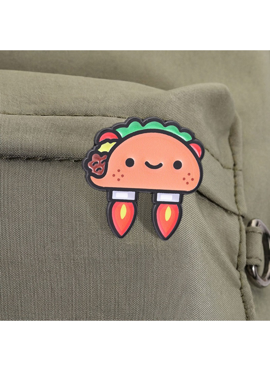 Pinori - Cute Cartoon Rocket Taco Pin Brooch Badge