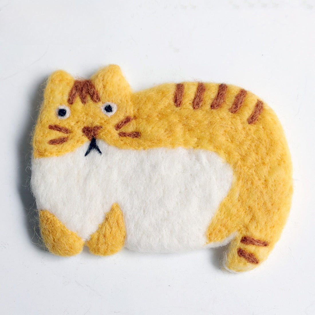 Handmade Cute Cat Wool Felt Coaster