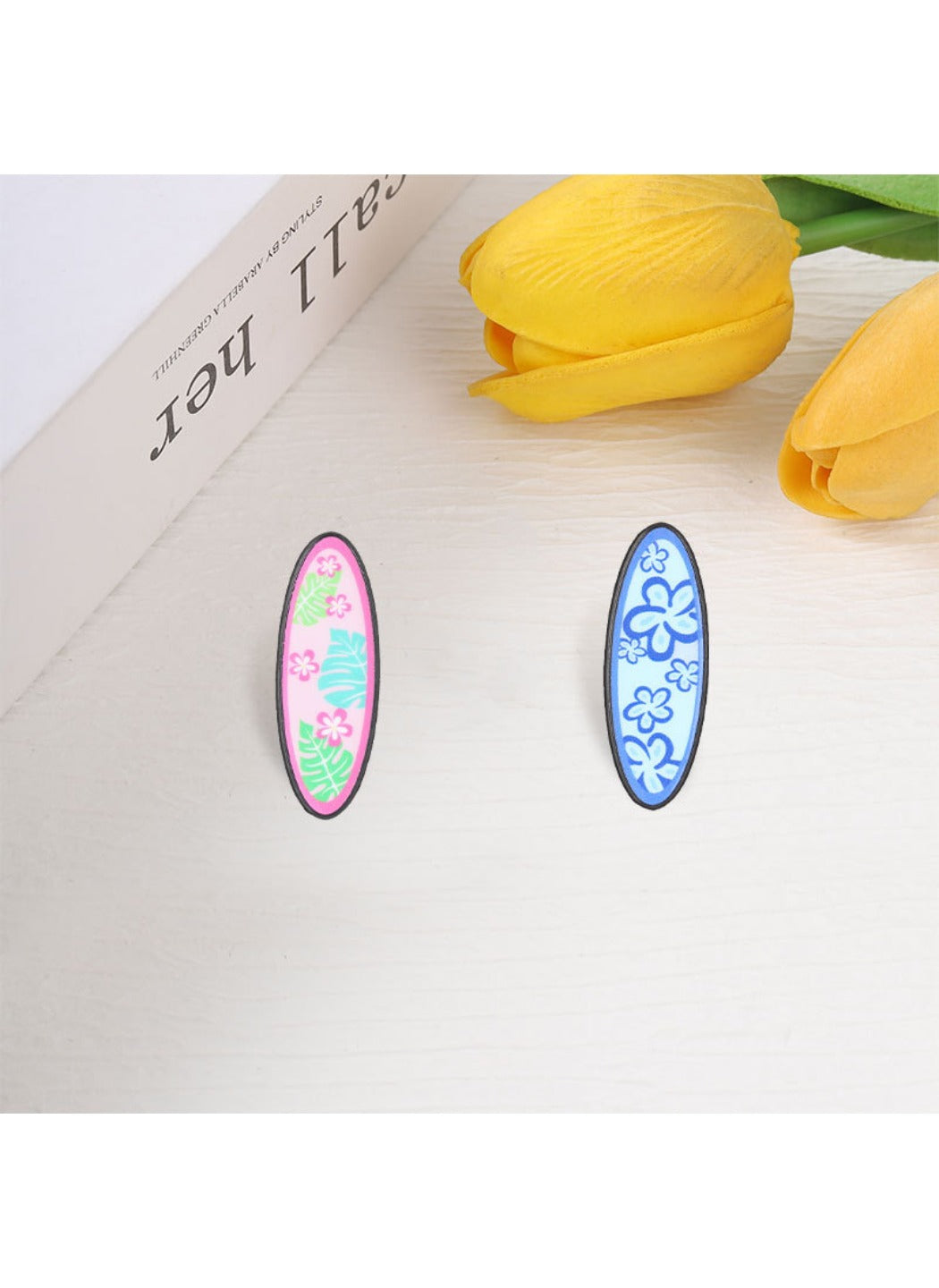Pinori - Surfboard Brooch Badge, Cute Cartoon Surfboard Pin