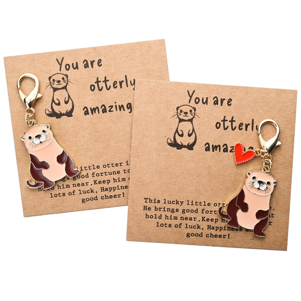 Taphug - Pocket Hug Cartoon Otter Keychain