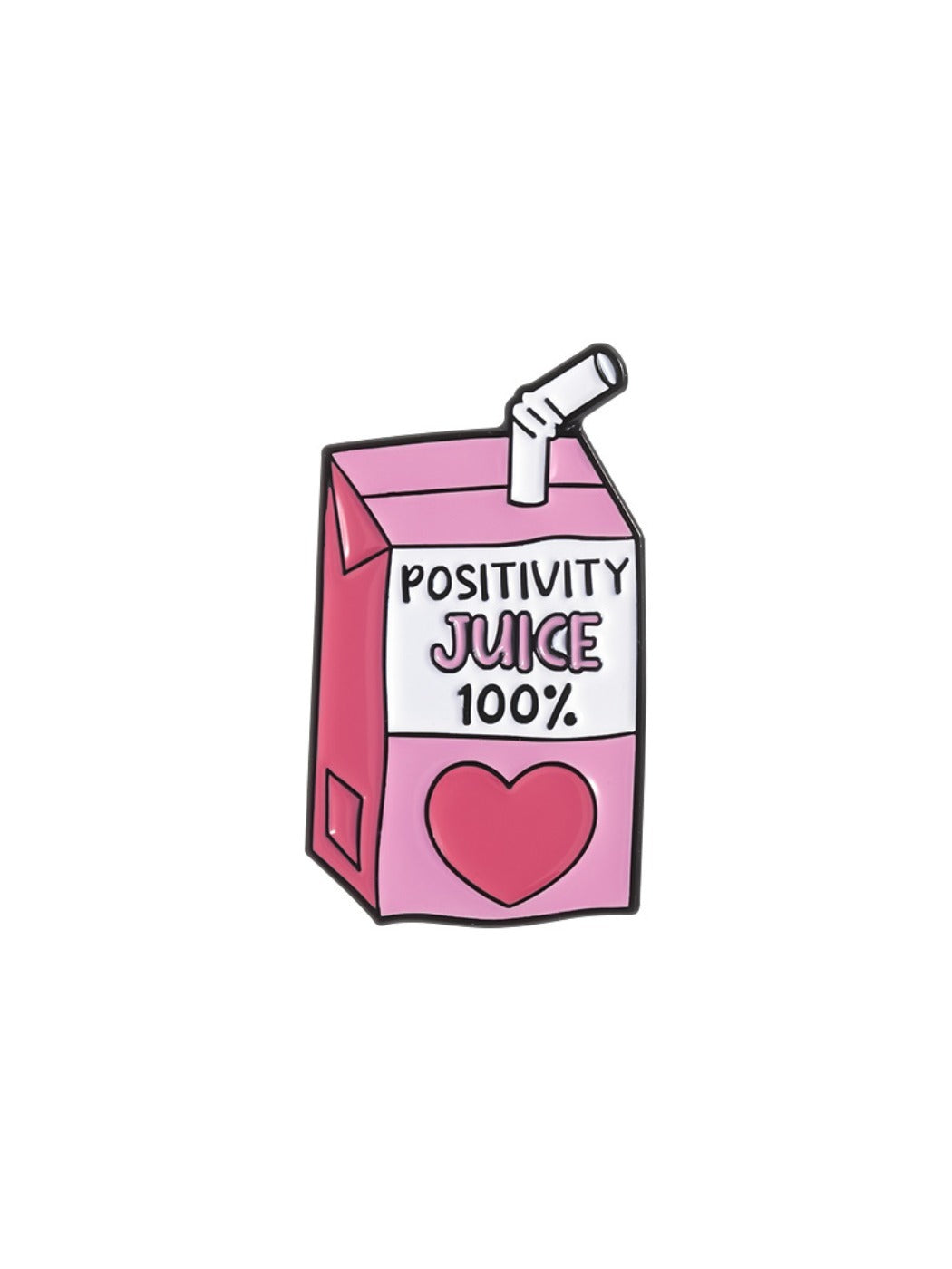 Pinori juice bottle brooch shown with other clothing accessories for outfit ideas