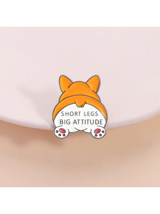Pinori - Cute Animal Corgi Dog Brooch