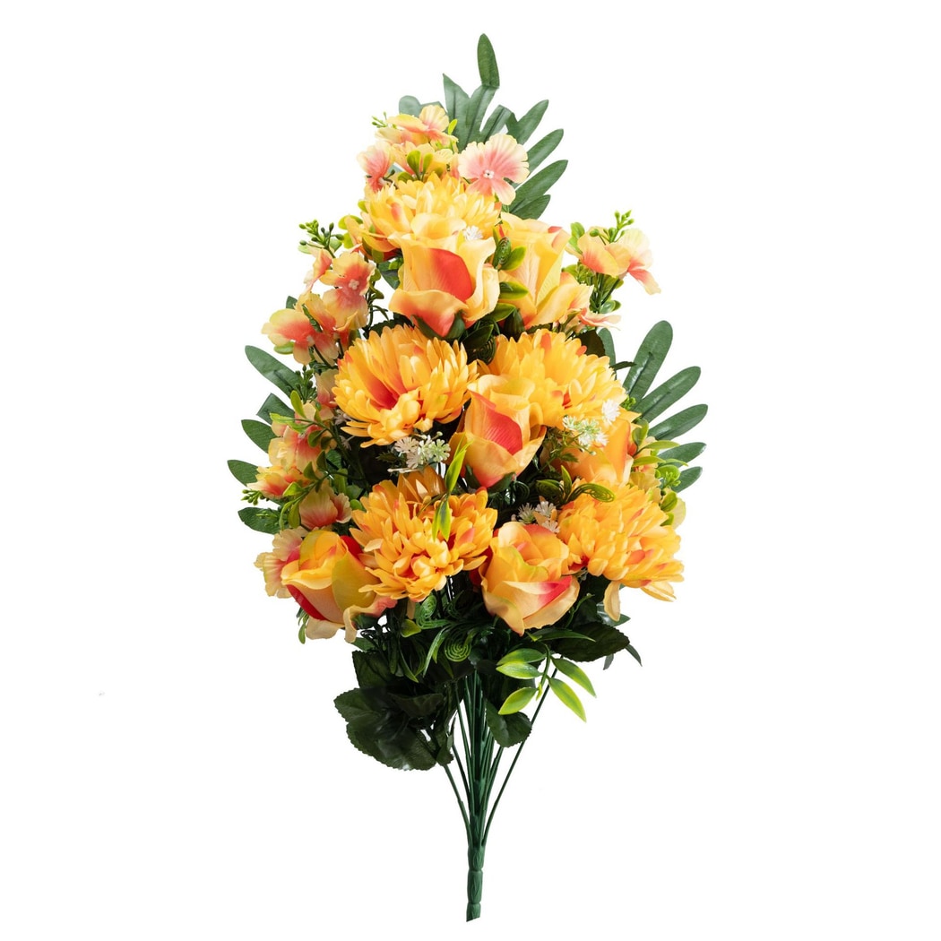 Roselle - Fan Form Artificial Flowers Bouquet