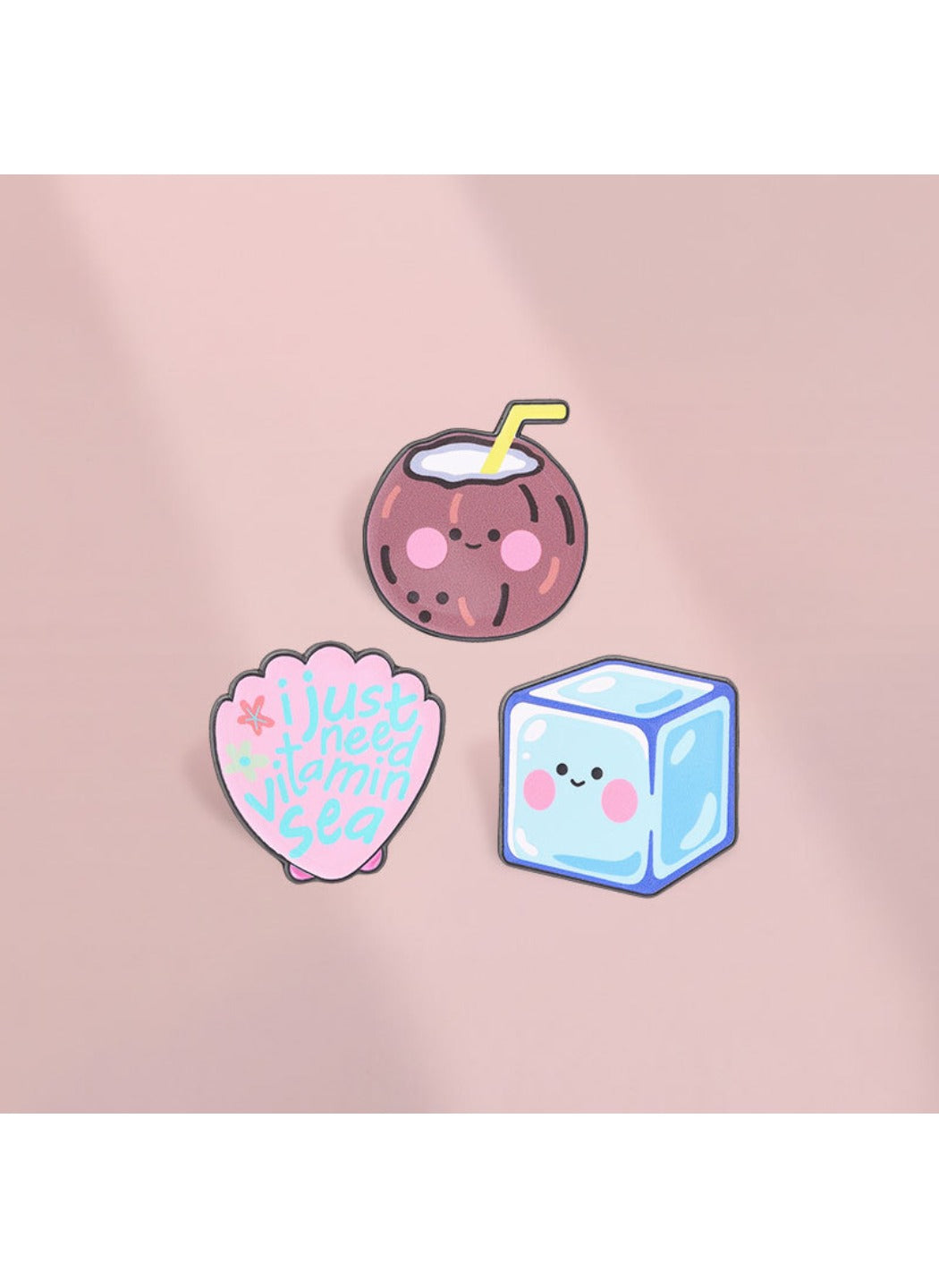 Pinori - Cute Cartoon Tropical Pattern Pin Brooch Badge