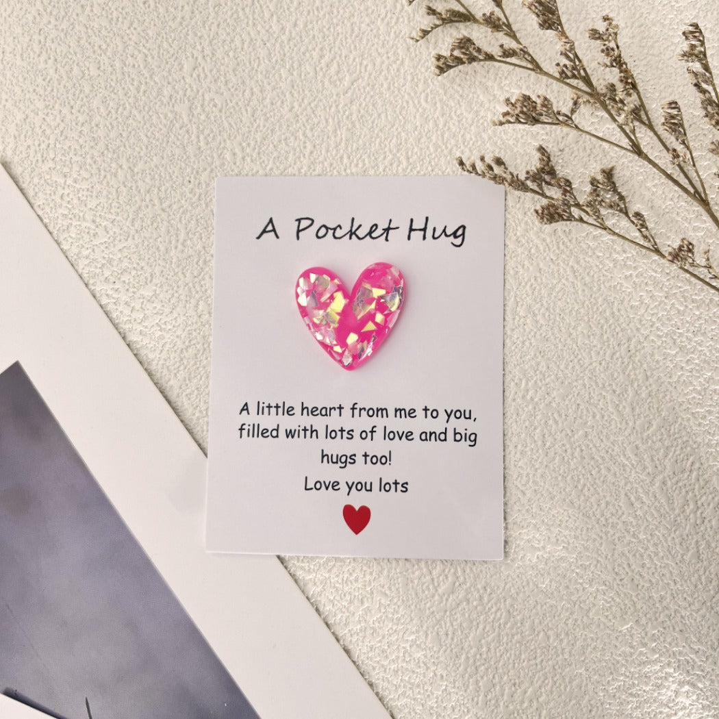 Pocket Hug Confetti Heart – Your Sparkle of Joy & Comfort