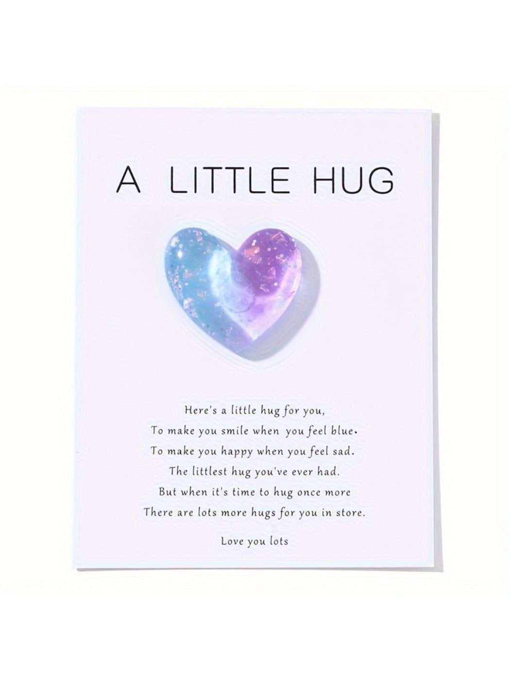 Taphug - Pocket Hug Heart Love Token pocket hug card and keepsake token view 2