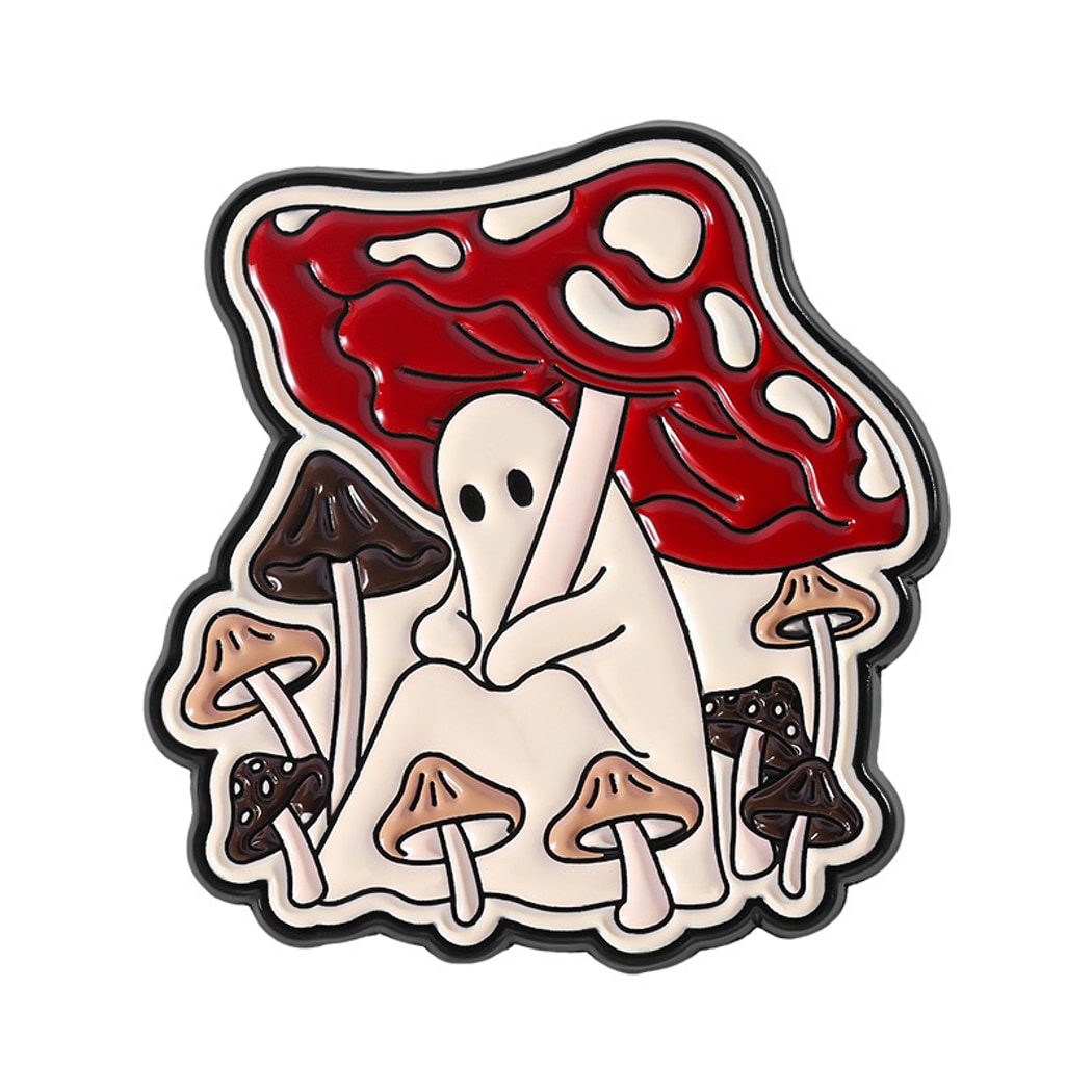 Pinori - Cute Cartoon Mushroom Decorative Pin